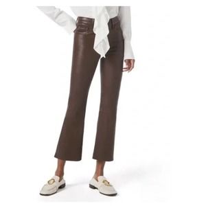 FRAME Lamb Leather Le Crop Mini Boot in Espresso Brown 24